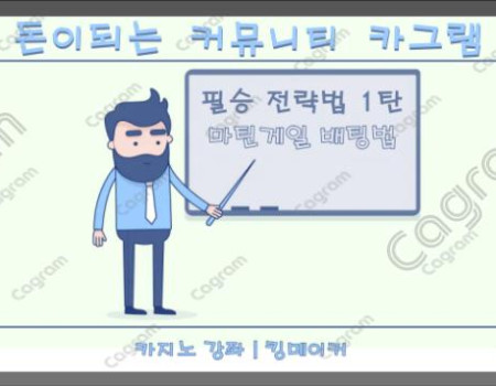 카지노도 이길 필승 전략 대방출 1탄 마틴게일 배팅법